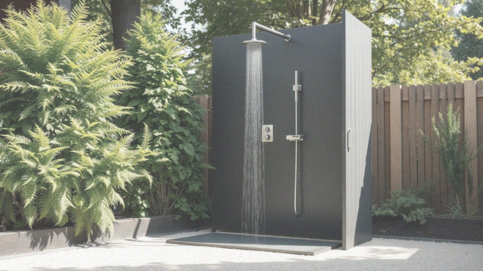 Jakie są wymagania instalacyjne dla prysznica ogrodowego z podgrzewaczem?