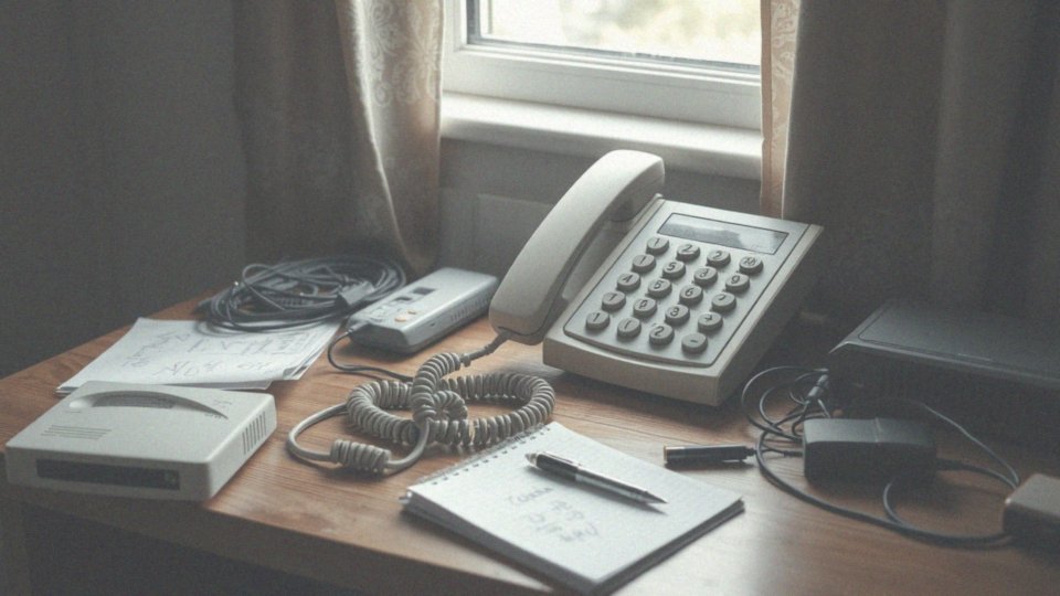 Jakie są zalecenia dotyczące diagnostyki problemów z telefonem stacjonarnym?