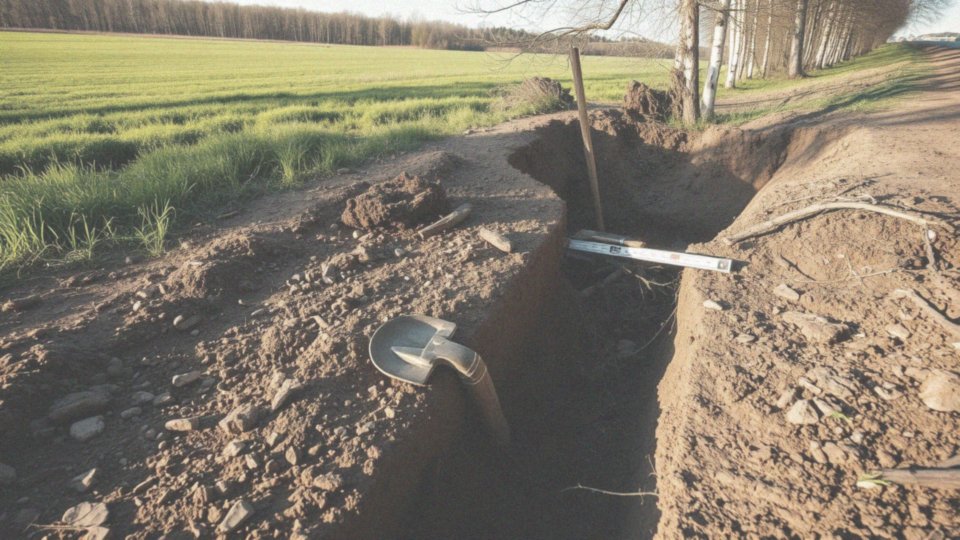 Jak wyrównać i oczyścić dno rowu przed budową przepustu?
